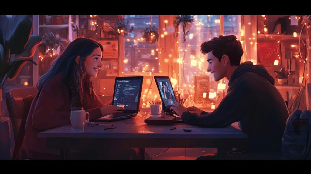 La séduction à distance : maîtrisez l’art de la conversation virtuelle pour charmer avec élégance