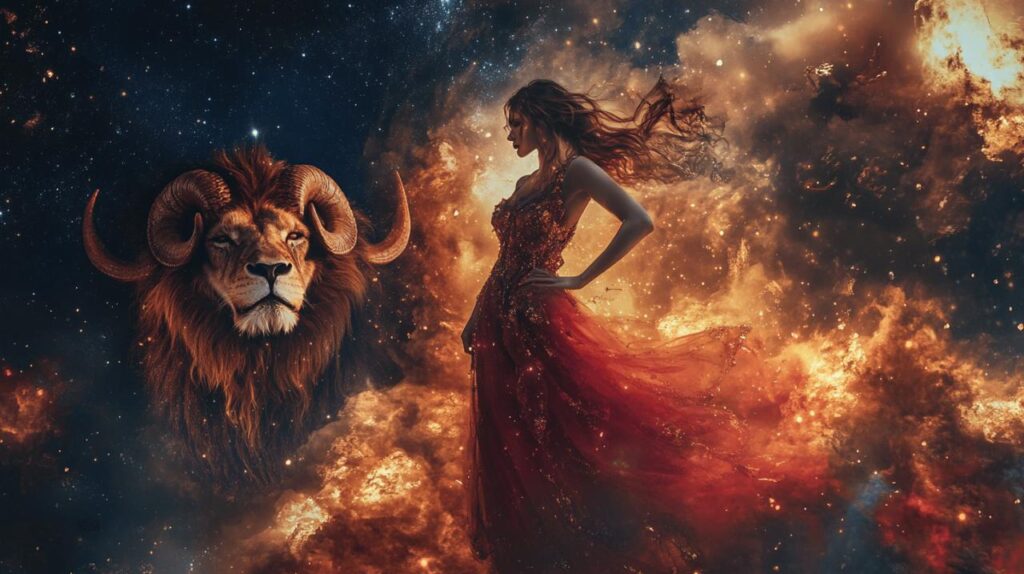 Bélier ascendant Lion femme : caractéristiques et compatibilité amoureuse pour transcender son karma